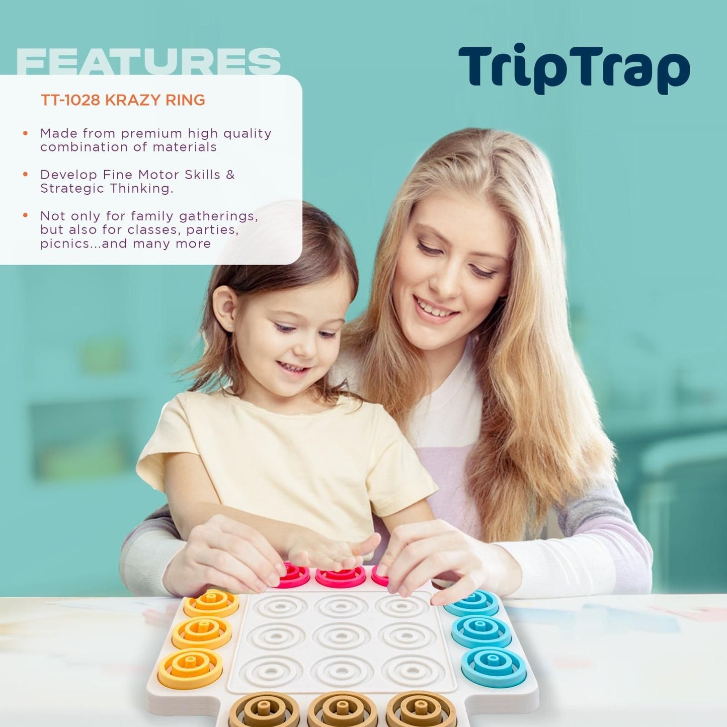 Trip Trap Educational Board Game