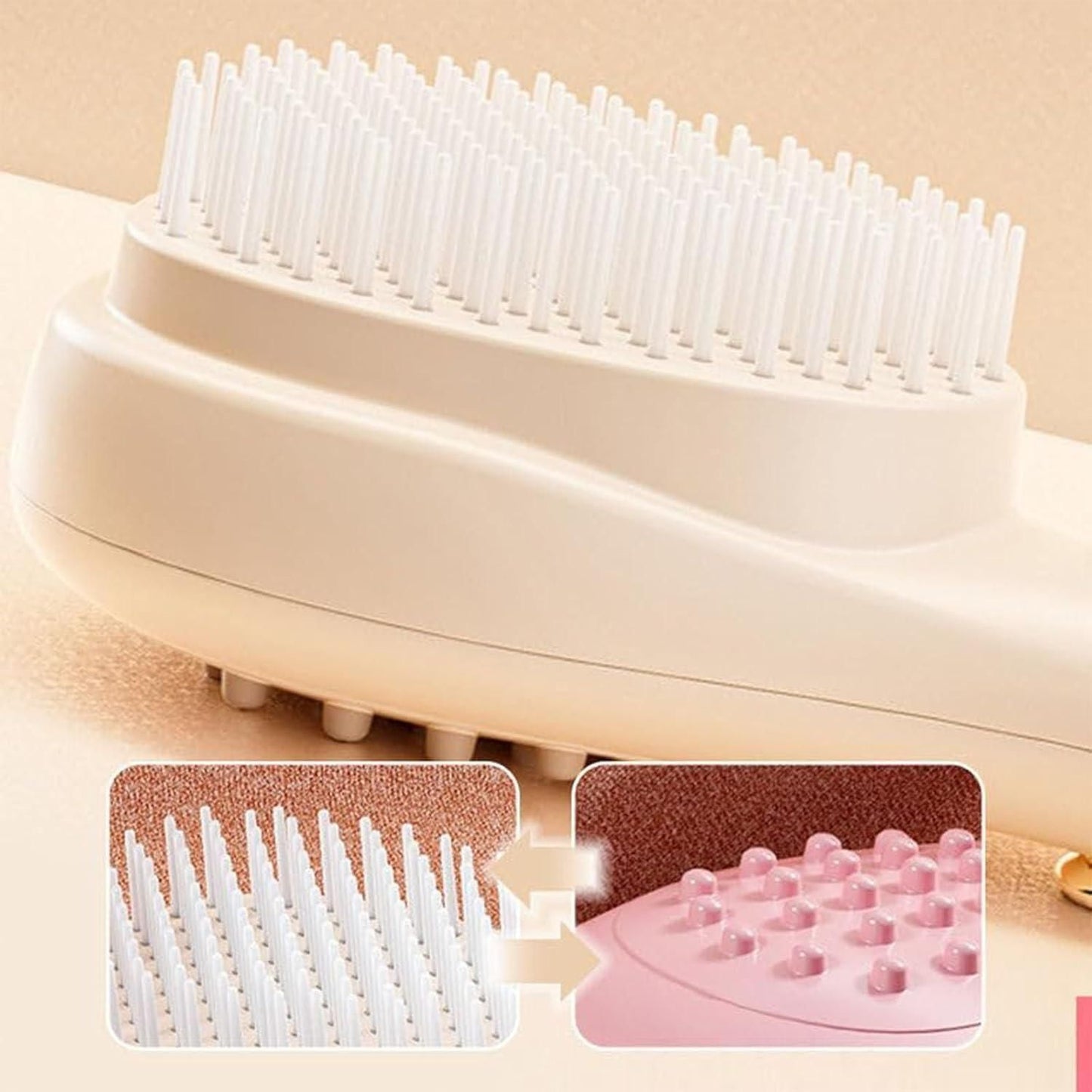 Scalp Massage Comb with Retractable Bristles