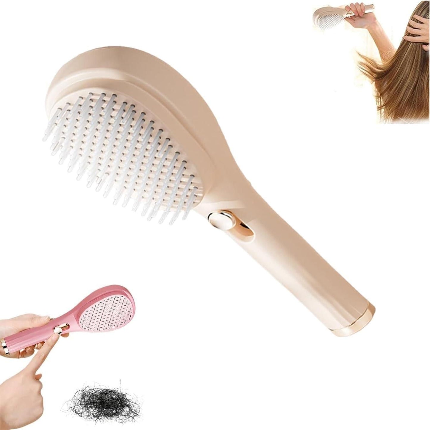 Scalp Massage Comb with Retractable Bristles