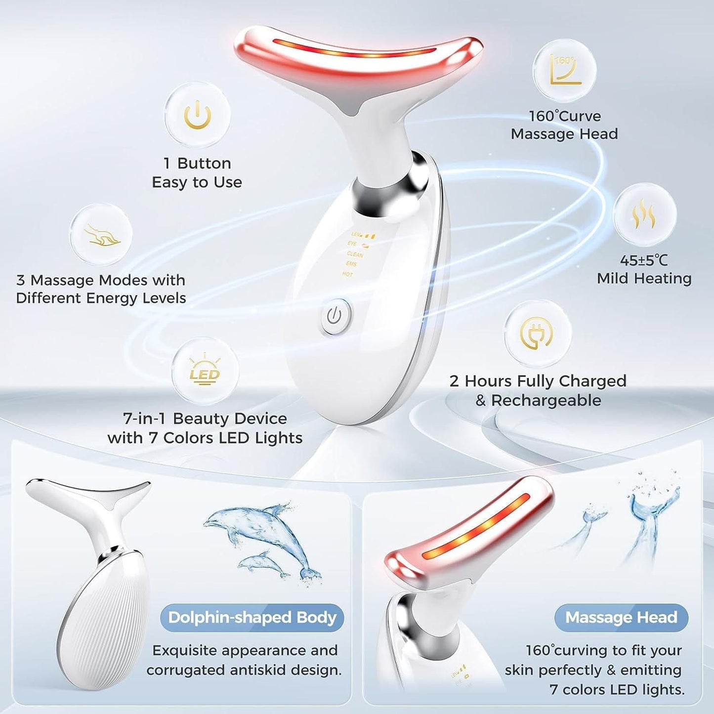 Red Light Therapy Beauty Device for Flawless Skin